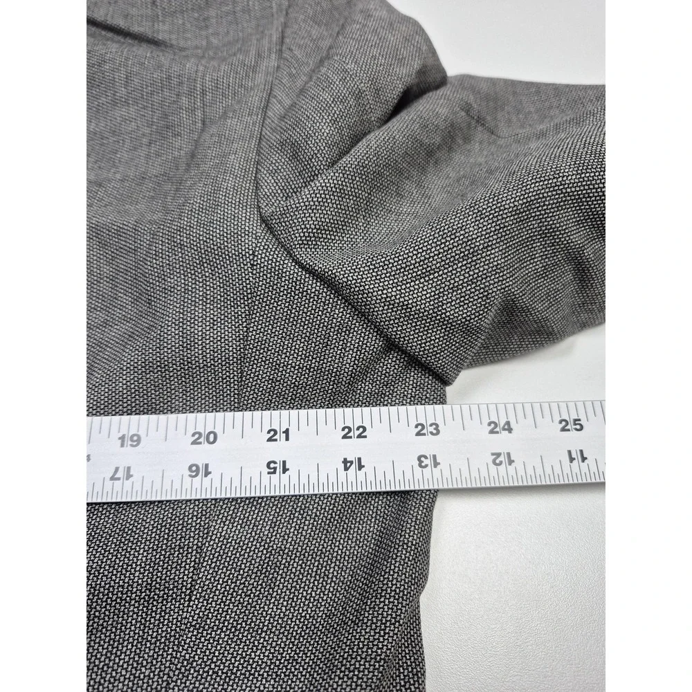 VTG Sansabelt Suit Mens 46 Long Gray Wool Check 2 Piece 41x36 Made in USA NWT